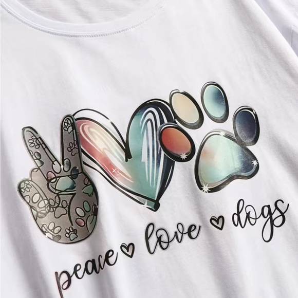 Peace Love Dogs T-Shirt - Picture 2 of 2